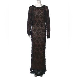 Tadashi Shoji Lace Pattern Long Dress | Size 16